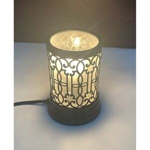 Country Light Metal On Glass Electric Base Intertek Lamp
